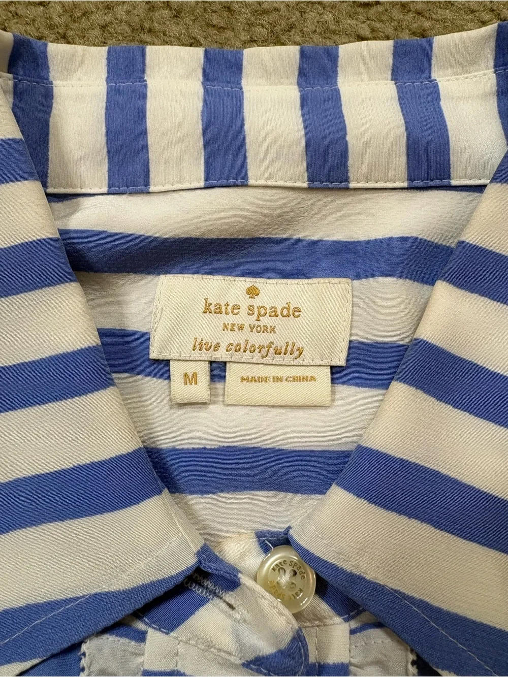 kate spade lightweight button